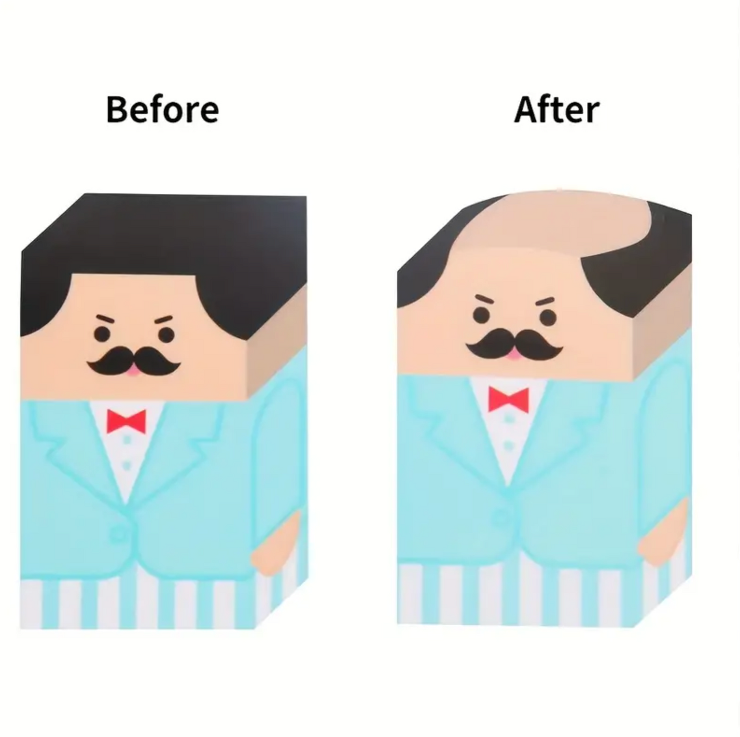 Novelty Bald Man Eraser