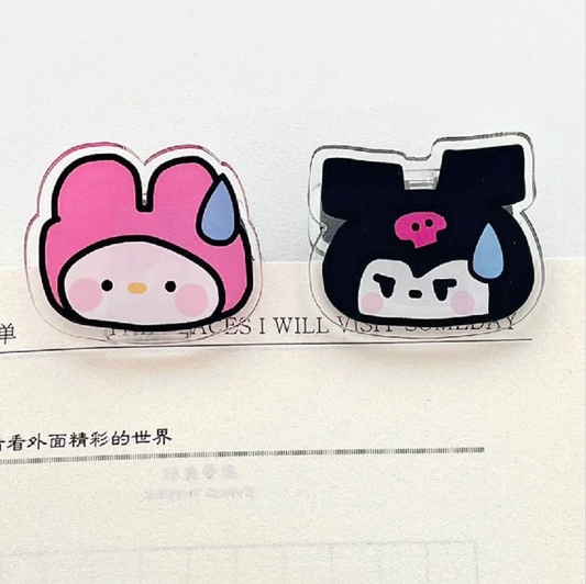 Speechless Acrylic Clip Set (2 pcs)