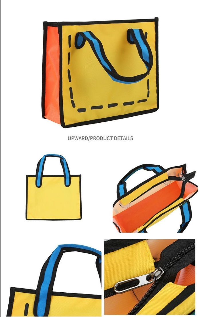 Anime-Style Comic Shoulder Bag