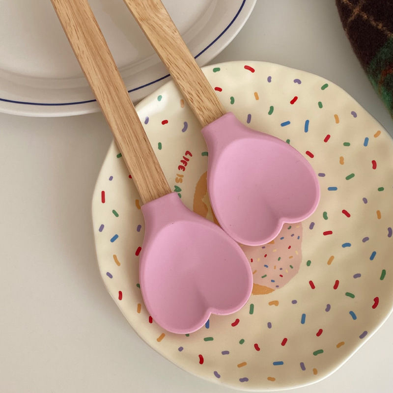 Heart Silicone Baking Spatula