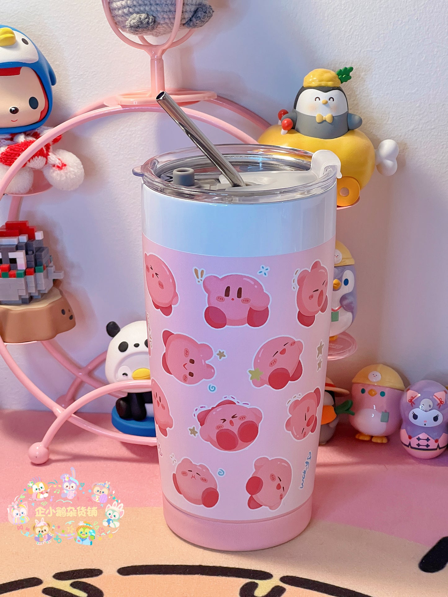 Cute Character Stainless Steel Travel Tumbler