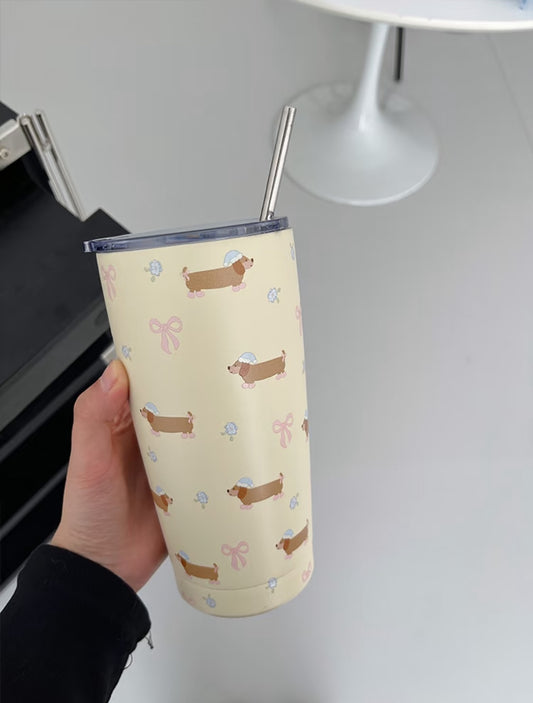 Sausage Dog Stainless Steel Travel Tumbler