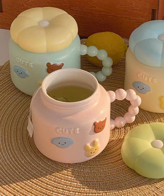 Animal Ceramic Mug with Twist Lid