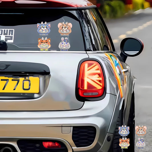 Labubu Car Sticker Set (4-Pack) -- 11