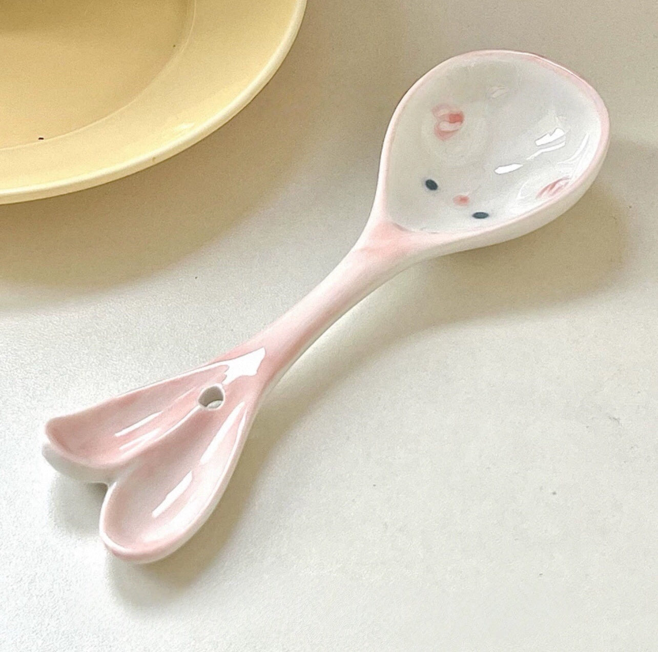 Rabbit & Unicorn Ceramic Spoon