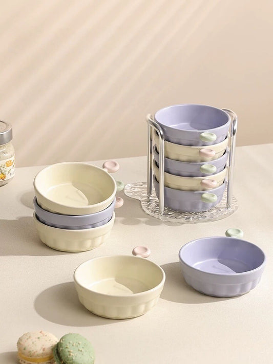 Cream Ceramic Sauce Dish