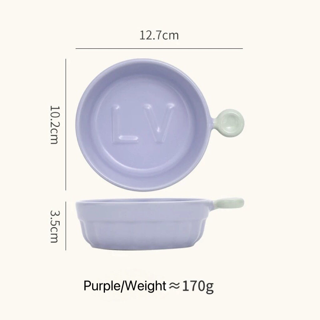 Cream Ceramic Sauce Dish