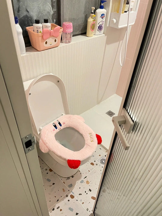 Kirby Plush Toilet Seat Cover