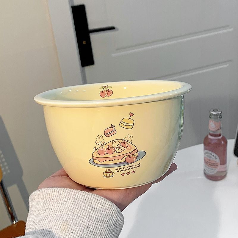 Creamy Bunny Ceramic Bowl