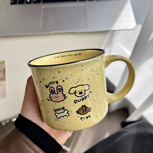 Ink-Dot Stoneware Mug