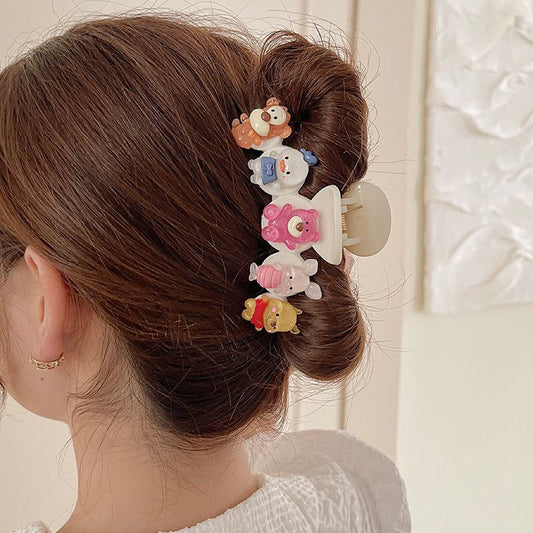 Cartoon Hair Claw Clip — Cute Plastic Design