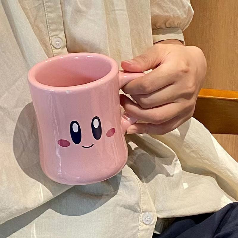 Cute Pink Kirby Ceramic Mug