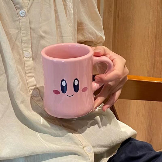 Cute Pink Kirby Ceramic Mug