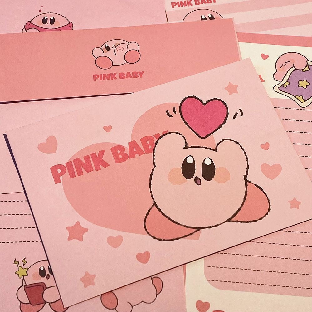 Cute Character Letter Set with Envelope