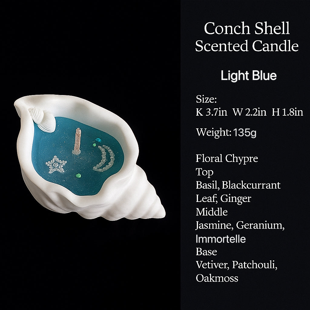 Conch Shell Scented Candle — Ocean Aroma Home Decor 🐚✨