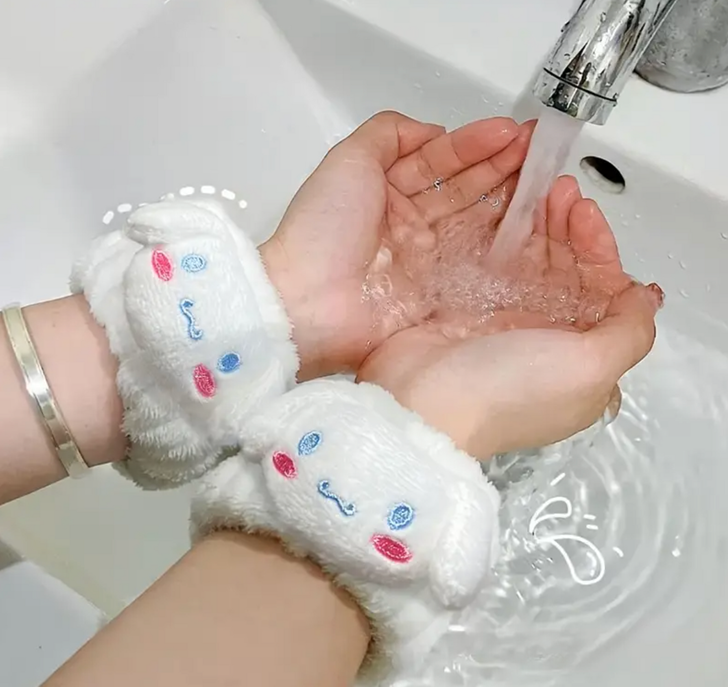 Cartoon Face-Wash Wristbands