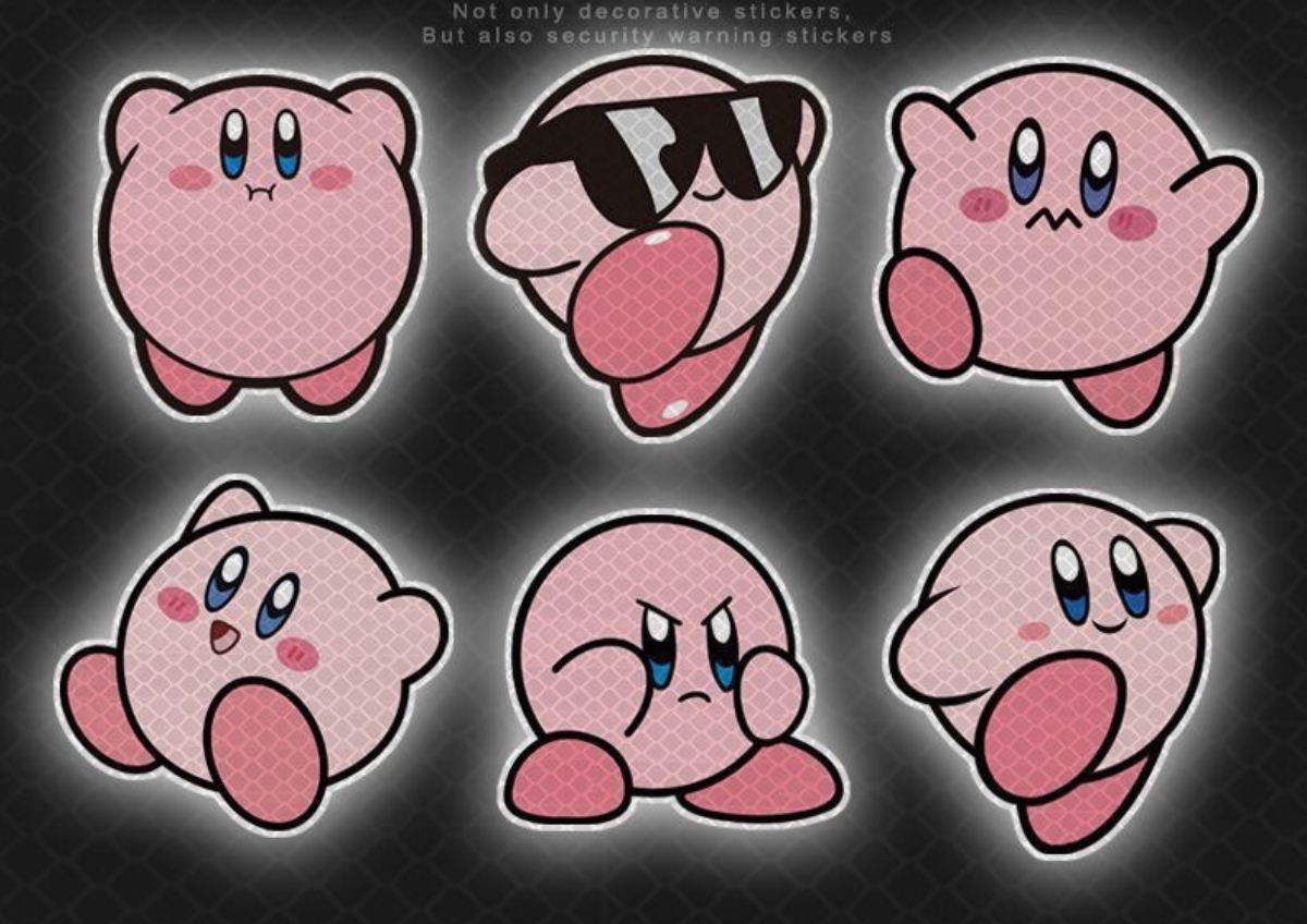 Kirby Reflective Car Stickers