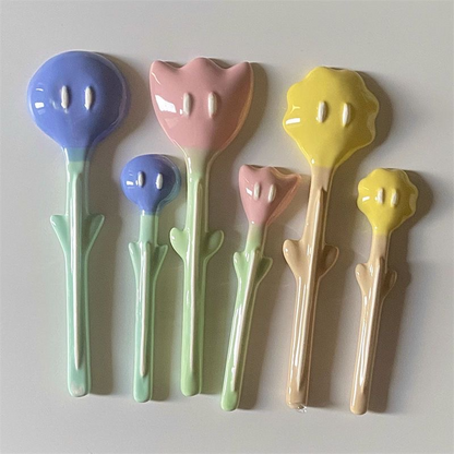 Flower Ceramic Spoon -- Special Offer!