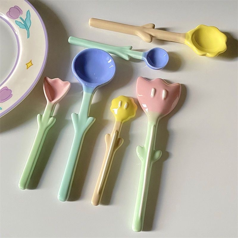 Flower Ceramic Spoon -- Special Offer!