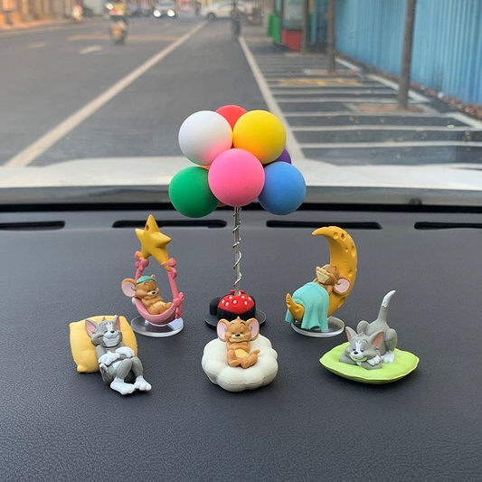 Tom and Jerry Car Dashboard Figurines