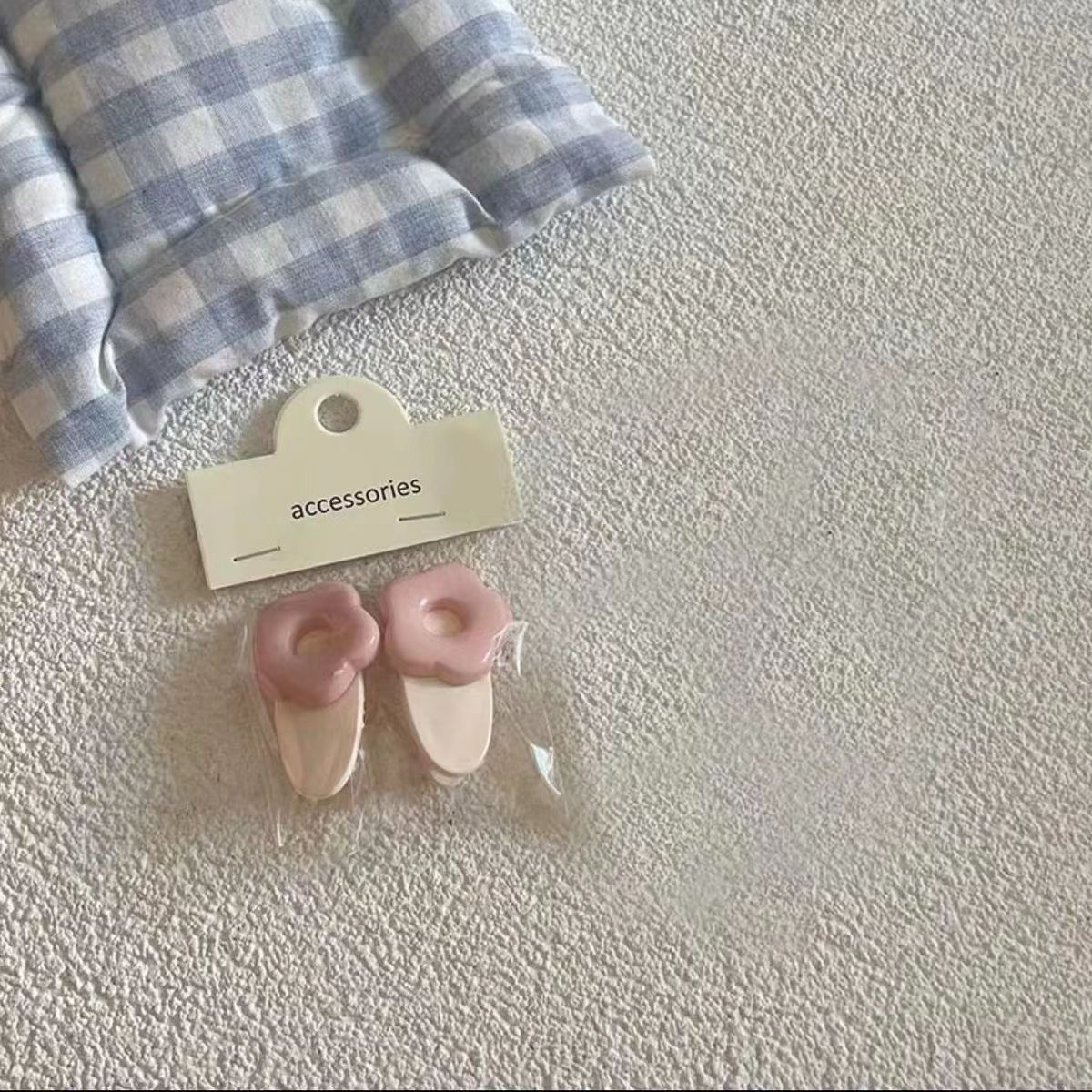 Candy-Colored Flower Hair Clips (Set of 2)