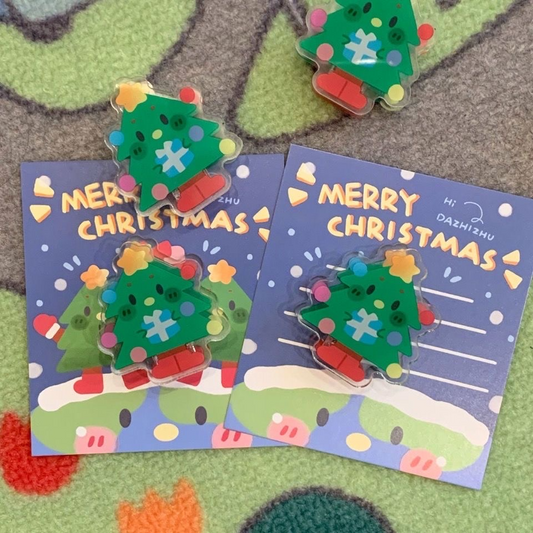 Christmas Tree Acrylic Clip