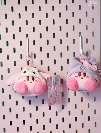 Kuku & Meme Pink Plush Keychain with Bell 🔔