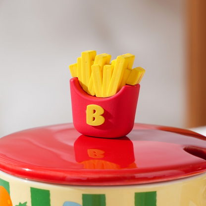 French Fries Bear Ceramic Mug