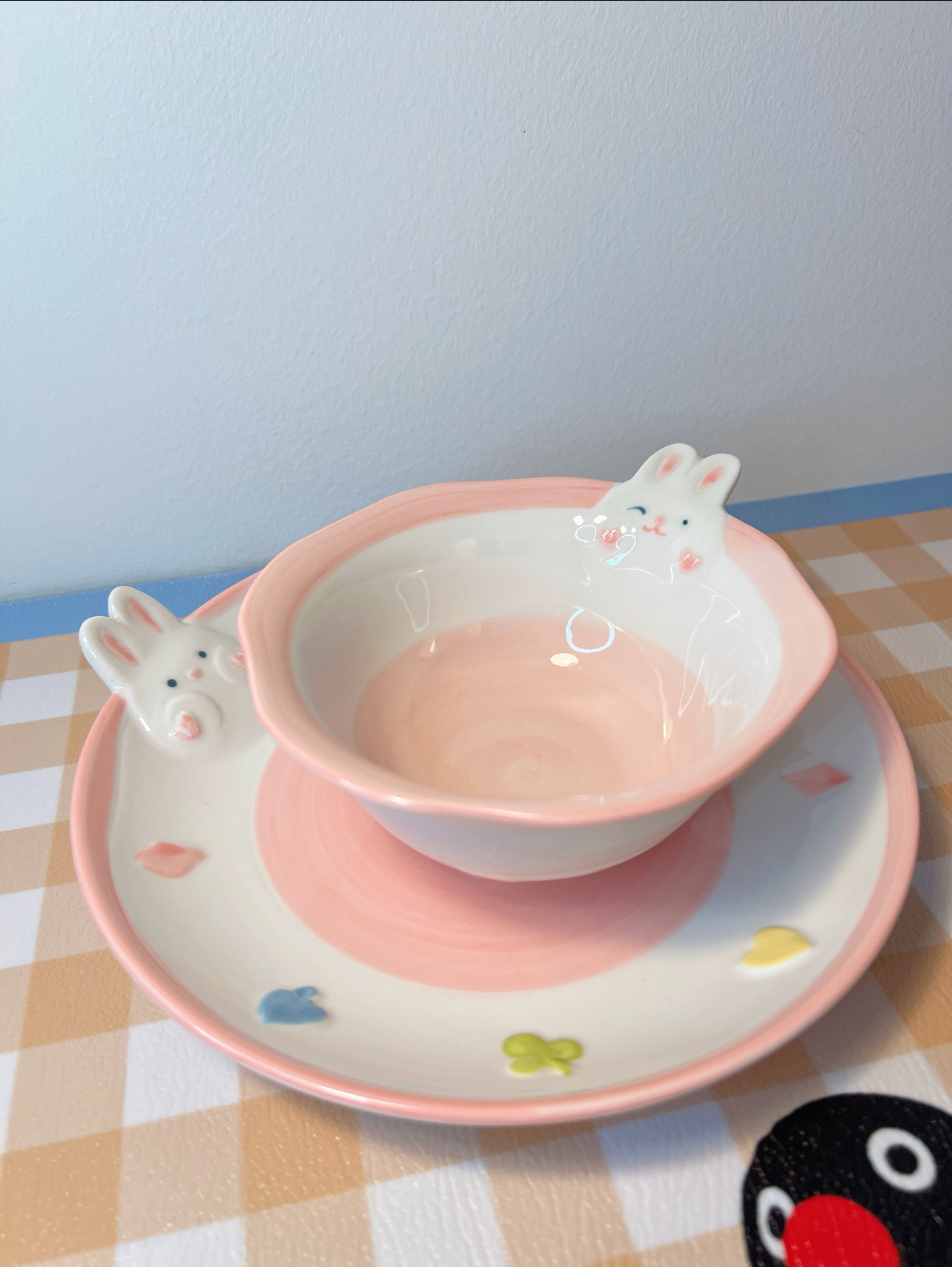 Bobo Bunny Ceramic Bowl & Plate Set