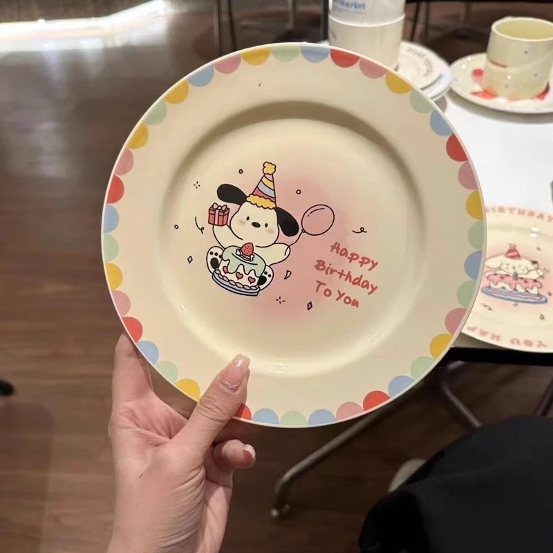 Happy Birthday Puppy Ceramic Tableware