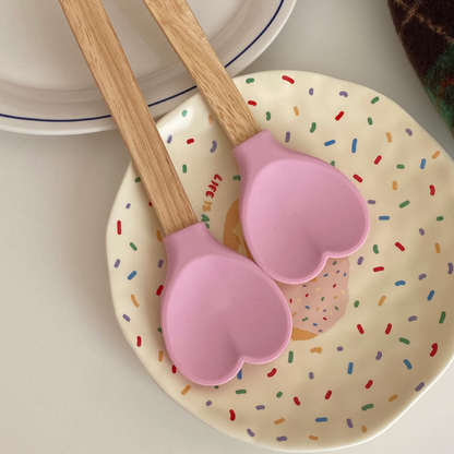 Heart Silicone Baking Spatula