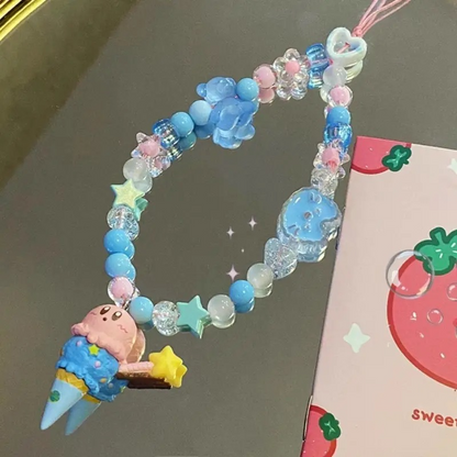Kirby Beaded Phone Strap