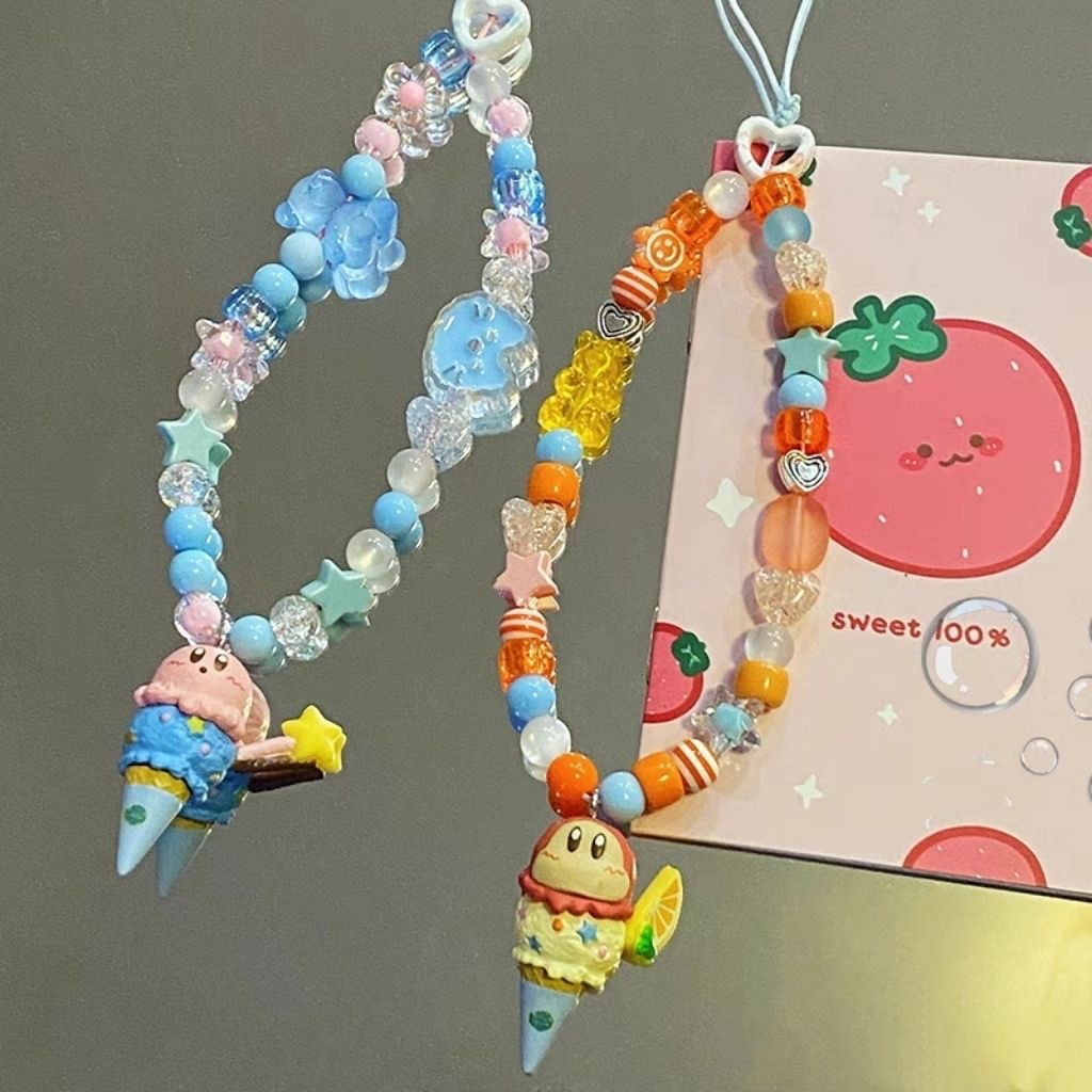 Kirby Beaded Phone Strap
