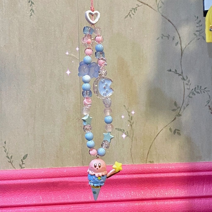 Kirby Beaded Phone Strap