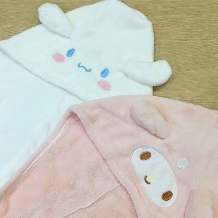 Melody & Cinnamoroll Hair Drying Towel Cap