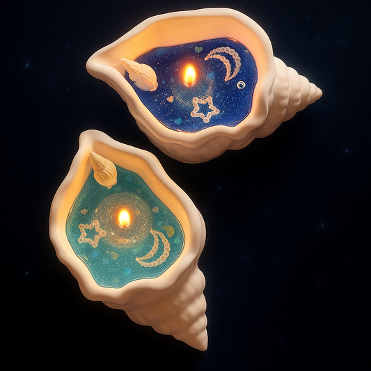 Conch Shell Scented Candle — Ocean Aroma Home Decor 🐚✨