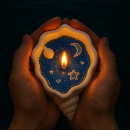 Conch Shell Scented Candle — Ocean Aroma Home Decor 🐚✨