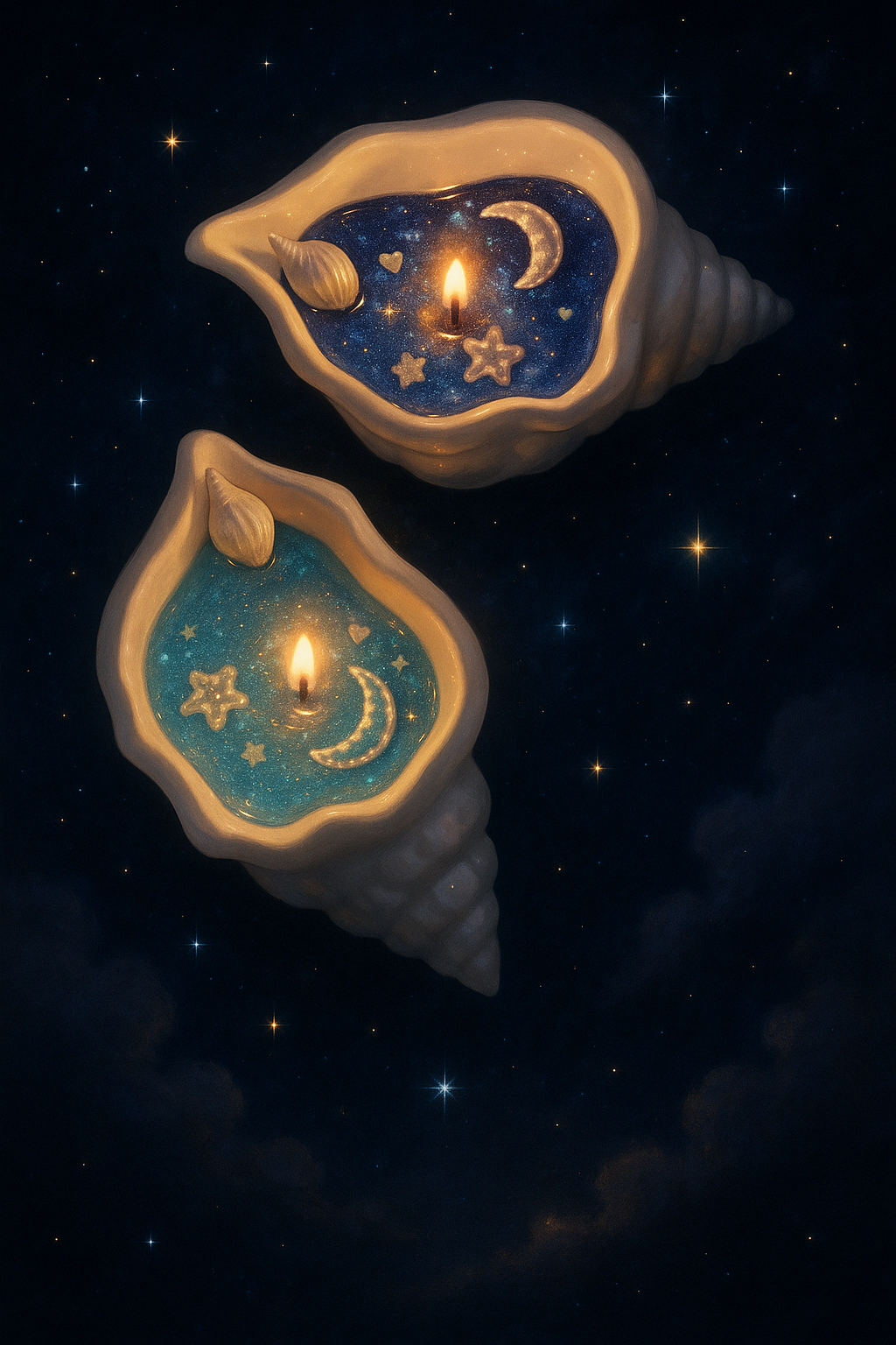 Conch Shell Scented Candle — Ocean Aroma Home Decor 🐚✨