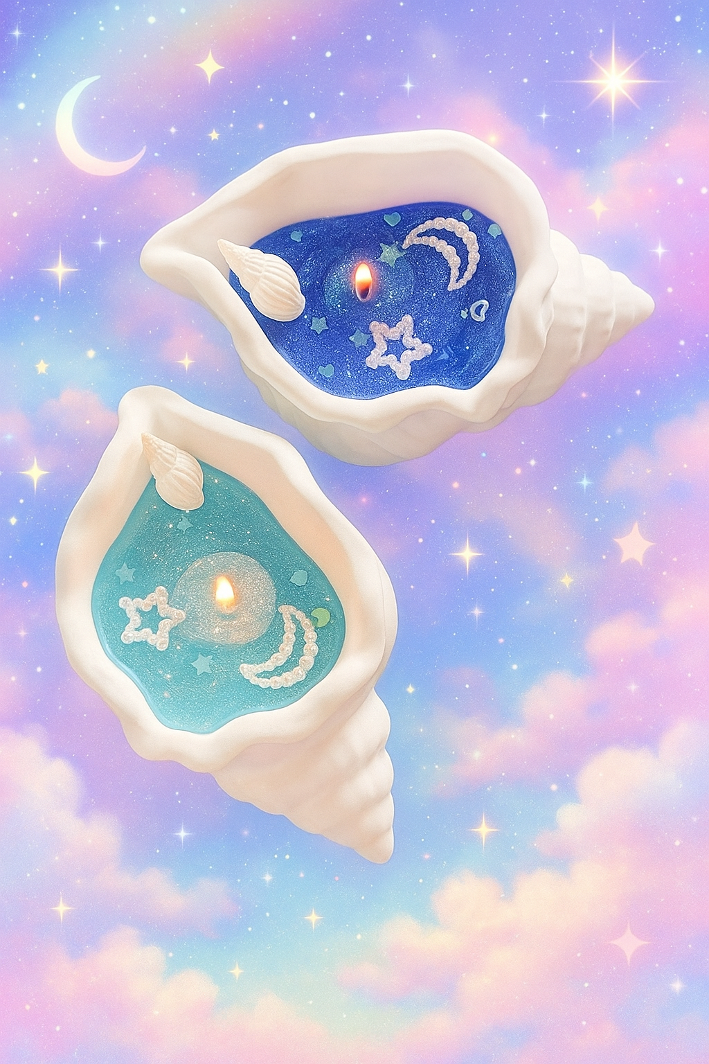 Conch Shell Scented Candle — Ocean Aroma Home Decor 🐚✨