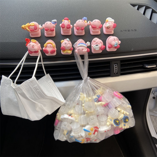 Car Interior Adhesive Hooks — Front Seat Hanging Clips (Set of 2)