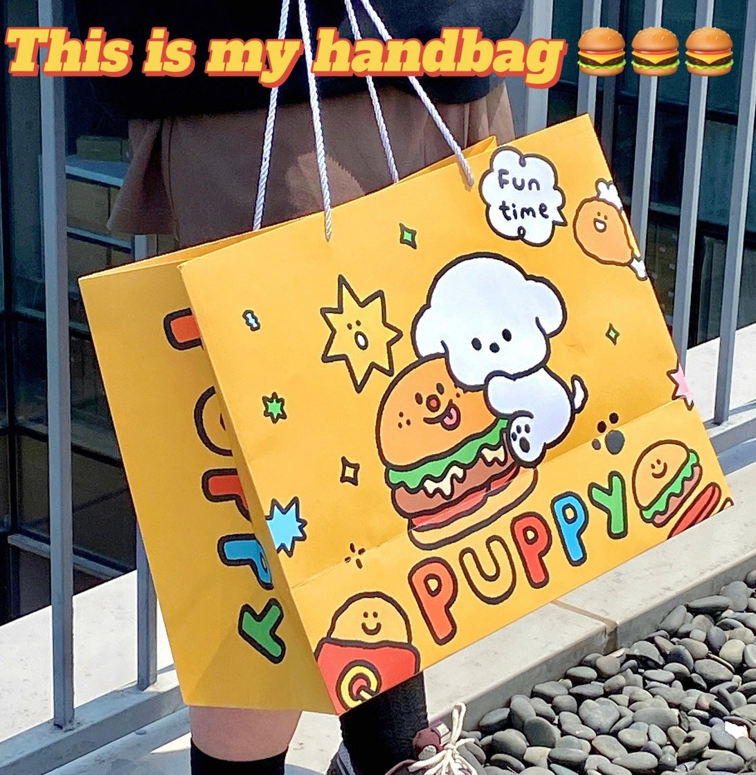 Burger Puppy Gift Bag