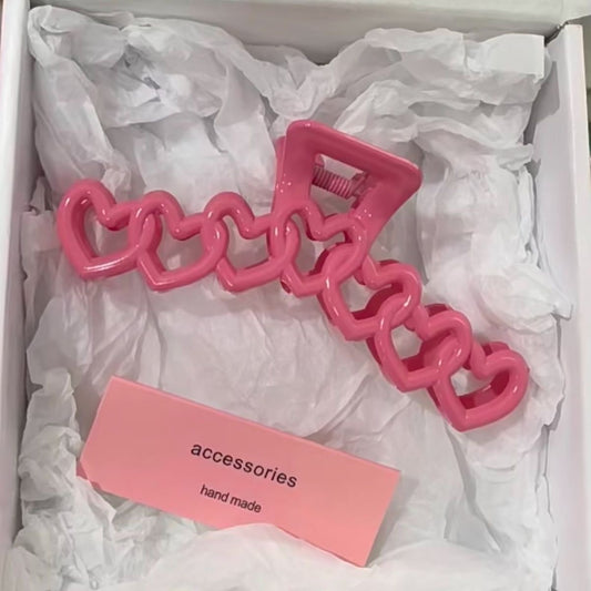 Hollow Heart Hair Claw Clip