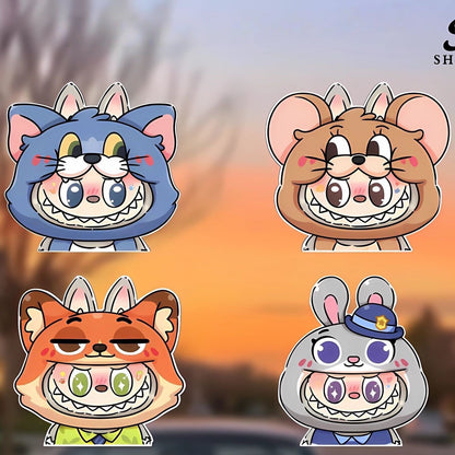 Labubu Car Sticker Set (4-Pack) -- 1