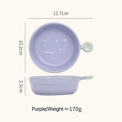 Cream Ceramic Sauce Dish