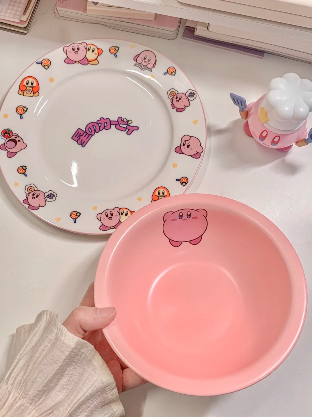 Pink Ceramic Salad/Yogurt Bowl