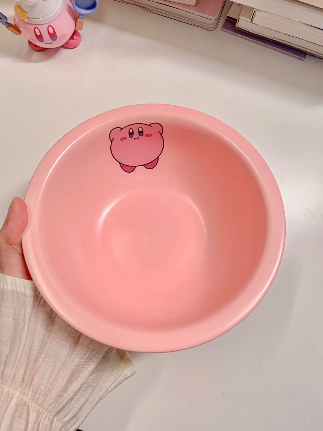 Pink Ceramic Salad/Yogurt Bowl