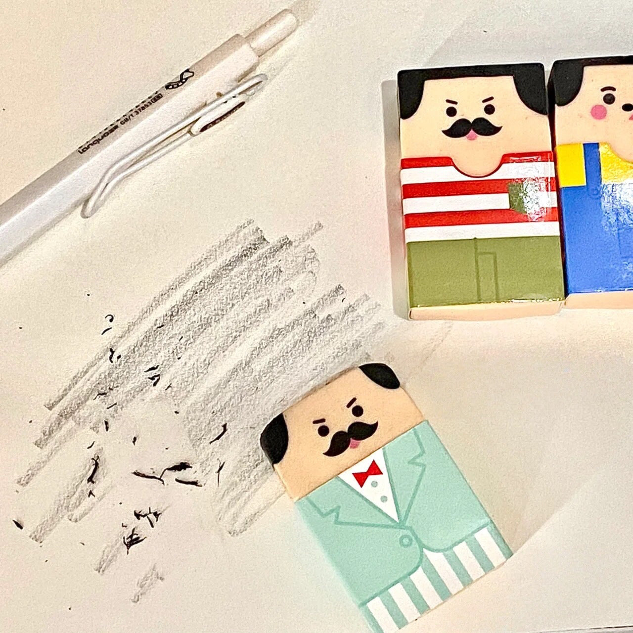 Novelty Bald Man Eraser