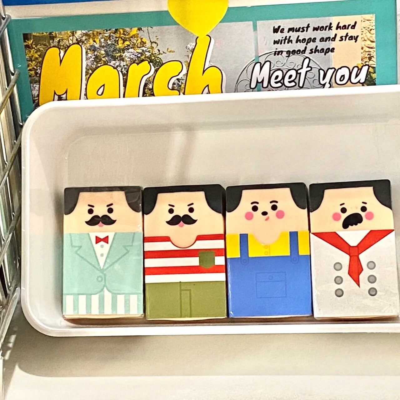 Novelty Bald Man Eraser