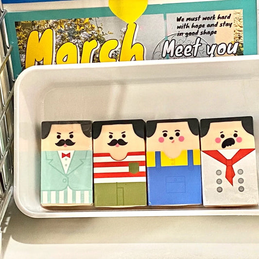 Novelty Bald Man Eraser