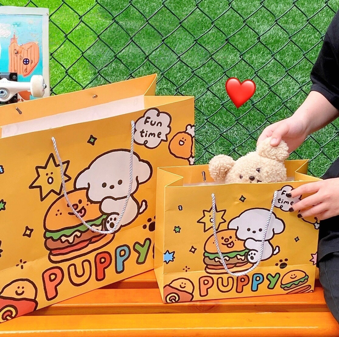 Burger Puppy Gift Bag